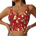thumbnail image 1 of Balery Fire Extinguisher Sujetadores deportivos con espalda cruzada para mujer, acolchados, sin costuras, de alto impacto, ideales para yoga, gimnasio, entrenamiento y fitness.-, 1 of 8