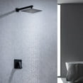 thumbnail image 2 of Rainlex One-Handle Stainless Steel Matte Black Square Shower Faucet, 2 of 8