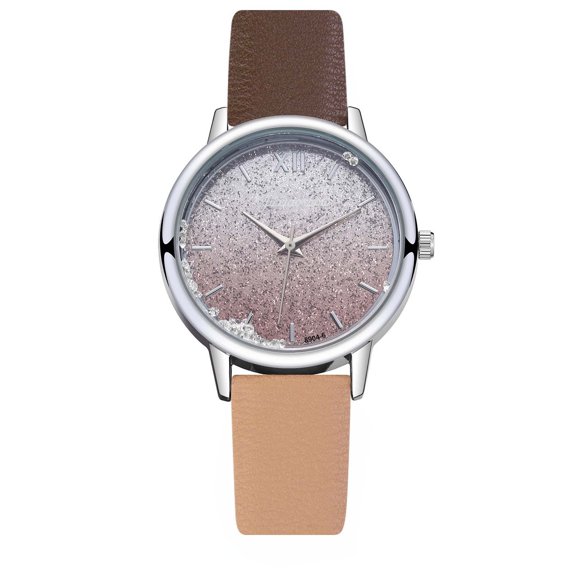 VerPetridure Juxiaosho Ladies Watch Clock Watch Leather Casual Dress Wrist Crystal