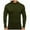 Army Green, variant on Mgmyaa Men's Stretch Mock Neck Long Sleeve T-Shirt Thermal Base Layer Slim Fit Pullover Undershirt Casual Wear