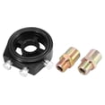 thumbnail image 1 of Para Coche Aceite Filtro Enfriador Sándwich Placa Adaptador Aceite Enfriador Kit Negro, 1 of 7