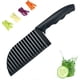 thumbnail image 1 of Artesano culinario: cuchillo ondulado con hoja de acero inoxidable para cortes con calidad de restaurante, guarniciones decorativas y almacenamiento compacto con mango de plástico ABS duradero, 1 of 5