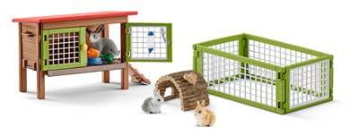 Schleich 42500 Rabbit and guinea pig hutch Farm World 
