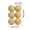 Khaki, variant on Qjidjing 6Pcs Velvet Christmas Balls, 2.4 Inch, Flocked Christmas Tree Ball Ornaments, Plastic Xmas Hanging Pendants for Holiday Party Decor