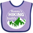 thumbnail image 3 of Inktastic Mommy's Hiking Buddy with Mountains and Trees Boys or Girls Baby Bib, 3 of 4