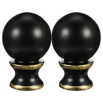 FUEENIRVA Black Metal Lamp Knob for Home Decor and Easy Installation 4Pcs