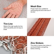 Saltwater Fishing Cast Net for Bait Trap Fish Throw Net 4ft//6ft//8ft Radius Freshwater Nets