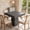 Black, variant on Compact 31.5" Square Dining Table for 4 Modern Farmhouse Style with Wood Pedestal Base Space-Saving Kitchen Table for Small Spaces, Dining Room, Living Room, Apartment Black
