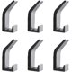 thumbnail image 1 of PCS Ganchos para abrigos Ganchos dobles montados en la pared Ganchos para toallas resistentes Ganchos de pared adhesivos modernos para colgar sombreros Bolsa para batas Llaves Baño Cocina Armarios, 1 of 8