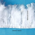 thumbnail image 2 of Rooster Hackle Feather Trim Fringe for DIY Sewing Crafts Costumes Decoration White 6-1/4 inch(16cm) about 2m/bag, 2 of 8