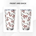 thumbnail image 3 of Fuzoiu Red Snake Print 20oz Tumbler, Stainless Steel Vacuum Insulated Car Cup, Insulated Coffee Mug,Travel Mug with Lid,Thermal Cup for Outdoor-Straw Three-piece Set, 3 of 8