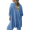 thumbnail image 2 of PRETTYGARDEN Women's 2 Piece Outfits Casual Short Sleeve Pullover Tops and Wide Leg Pants Lounge Sets Tracksuits, 2 of 7