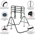 thumbnail image 4 of Gymnastics Bar for Kids,Adjustable Height Gymnastic Horizontal Bars with Bear Rings,Folding Junior Training Kip Bar for Kid Gymnasts, Child, Girl, Boy,Black, 4 of 9