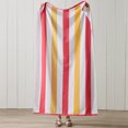 thumbnail image 2 of Great Bay Home Cotton Cabana Stripe 4-Pack Beach Towel  (4 Pack - 30" x 60", Coral / Yellow), 2 of 6