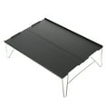 thumbnail image 1 of Minkissy 1 Set Grey Portable Tray Table Camping for Outdoor Enthusiasts Foldable Small Picnic Table, 1 of 7