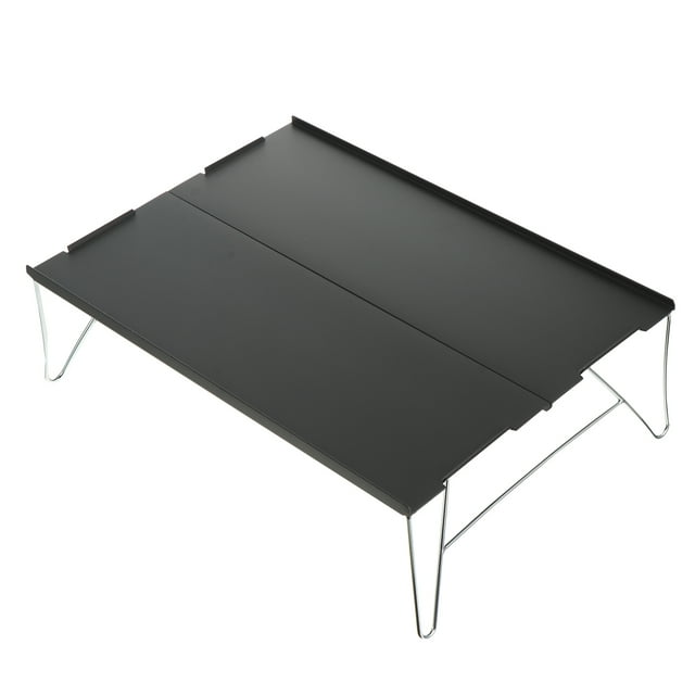 Minkissy 1 Set Grey Portable Tray Table Camping for Outdoor Enthusiasts Foldable Small Picnic Table
