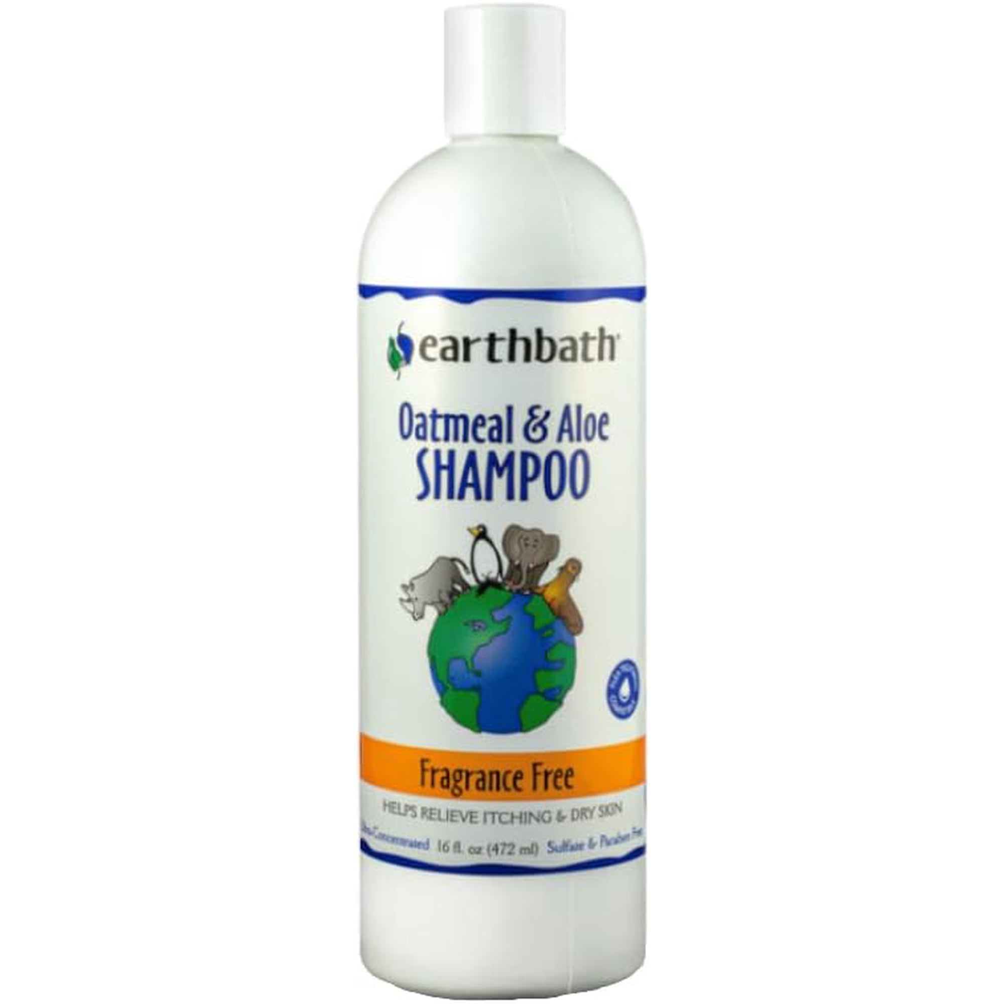 Earthbath® Fragrance Free Oatmeal & Aloe Shampoo for Cat & Dog 16 Oz