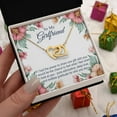 thumbnail image 4 of Romantic Necklace Gift for Girlfriend – Interlocking Hearts Pendant with Sentimental Card, Love Jewelry for Her, Perfect for Birthday, Valentine’s Day, or Anniversary Keepsake, 4 of 6