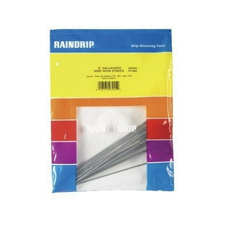 Raindrip 1/2, 5/8, 0.710 In. Tubing Hook Galvanized Wire Stake (15-Pack) 397015B