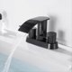 thumbnail image 3 of Grifo de Baño en Cascada, Grifo para Lavabo de Baño, Grifo de 2 Manijas Sin Plomo de Acero Inoxidable para Lavabo de 2 o 3 Orificios, 3 of 5