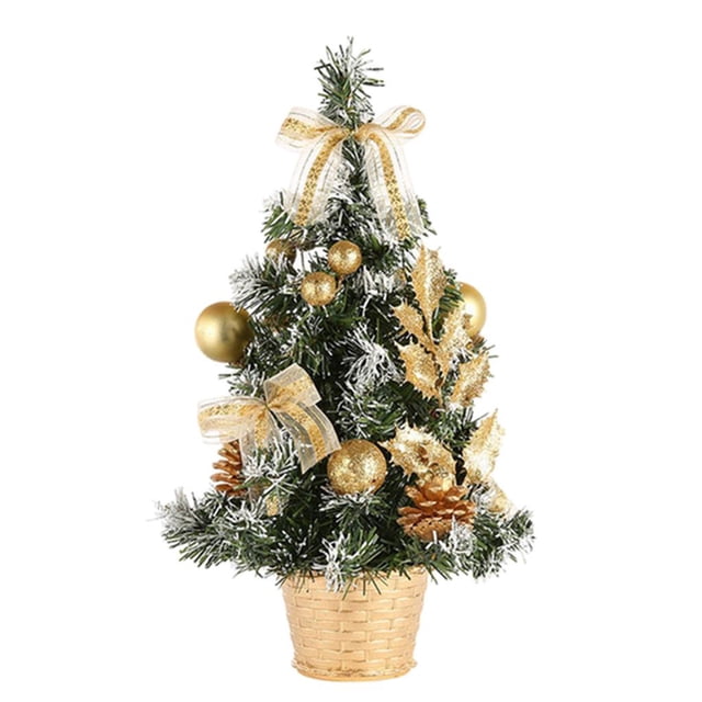 Mini árbol de Navidad Perfecl Decoración Artificial 20 cm Dorado
