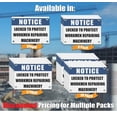 thumbnail image 4 of LOCKED TO PROTECT WORKMEN REPAIRING MACHINERY | Warning Notice Caution Danger 3mm PVC Sign, 4 of 4