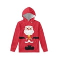 thumbnail image 3 of Suhoaziia Cute Hoodies with Designs for Kids 8-10 Christmas Cartoon Santa Gift Pattern Sports Jumper Drawstring Durable Pullover Trendy Going Out Sweatshirt with Pocket, 3 of 7