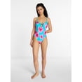 thumbnail image 2 of No Boundaries Scoop Neck One Piece Swimsuit with Keyhole, Women's XXS-XXL, 2 of 5