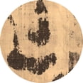 thumbnail image 1 of Ahgly Company Indoor Round Oriental Brown Modern Area Rugs, 7' Round, 1 of 4