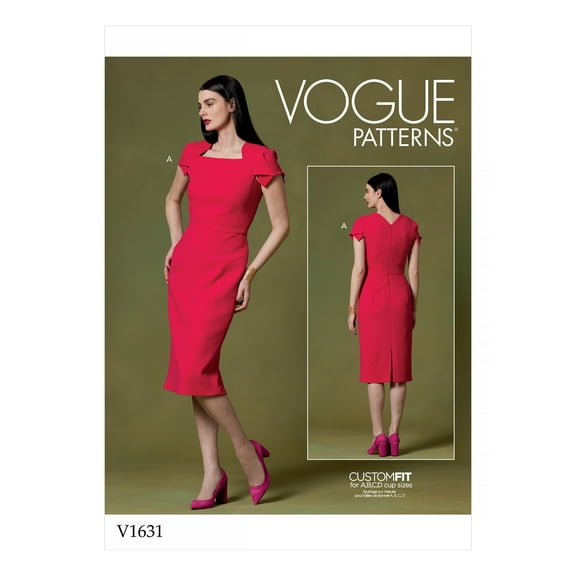 Vogue Patterns Pattern: Custom Fit, Misses' Dress Sizes 14-16-18-20-22