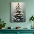 thumbnail image 6 of NIJIANKEHAN  Vintage Christmas Canvas Wall Art Pine Tree Botanical Wall Art Prints Poster Winter Scene Forest Landscape Snow Painting Pictures Farmhouse Aesthetics Decor 12x16in Unframed 12x16in, 6 of 8