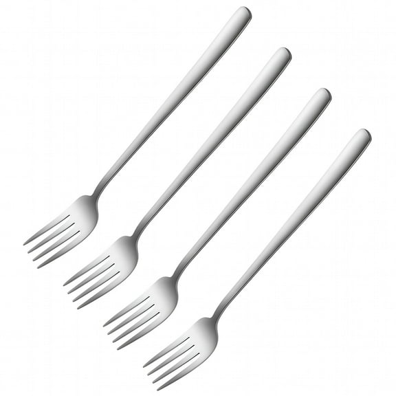 ACDANC Dinner Forks Set Silverware Forks: 4pcs Table Forks Flatware Forks Tableware Fork Steak Fork Stainless Steel Cutlery for Home Kitchen Restaurant
