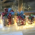 thumbnail image 2 of Christmas Lighted Gift Boxes 3pcs Glowing Rattan Light String 4in/5in/7in Creative Gix Boxes, 2 of 8