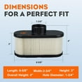 thumbnail image 3 of QHALEN Air Filter Cleaner 11013-0752 Pre-Filter Replacement for Kawasaki FR651V FR691V Engines, 3 of 6