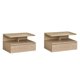 thumbnail image 1 of Set de 2 portavelas flotantes, color natural del bosque, 1 of 6