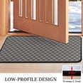 thumbnail image 3 of Gray and Black Checkerboard Pattern Door Rugs,Washable Non Slip Door Mats Indoor,Decorative Door Mats,Entry Mat Indoor for Entrance,Bedroom,Kitchen,Bathroom,30"x17", 3 of 6