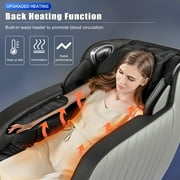 BestMassage Full Body Zero Massage Chair with Bluetooth 3D Speaker and Built-in Heat Therapy,Black