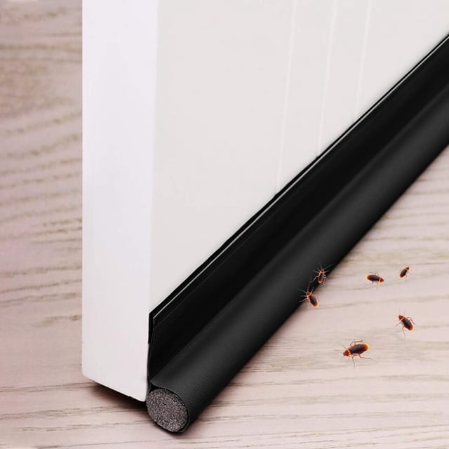 Burlete autoadhesivo para puerta para protección contra corrientes de aire, burlete aislante, ahorro de energía para puertas y ventanas, prevención de polvo, adhesivo impermeable, reducción de ruido,