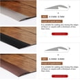 thumbnail image 2 of Tira de transición para piso, borde autoadhesivo para alfombras, tiras para umbrales de altura inferior a 3 mm, adhesivo flexible y resistente, fácil de instalar (longitud personalizada), 2 of 5