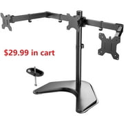 Triple Monitor Stand for 13-24" Monitors with Adjustable Arm, Holds up to 22 lbs per Arm