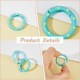 thumbnail image 3 of 20Pcs 10 Colors Polka Dot Spring Gate Rings Zinc Alloy Spring O Rings Round Carabiner Snap Clips Spring Keyring O Buckles Handbag Purse Circle Trigger Rings, 3 of 7