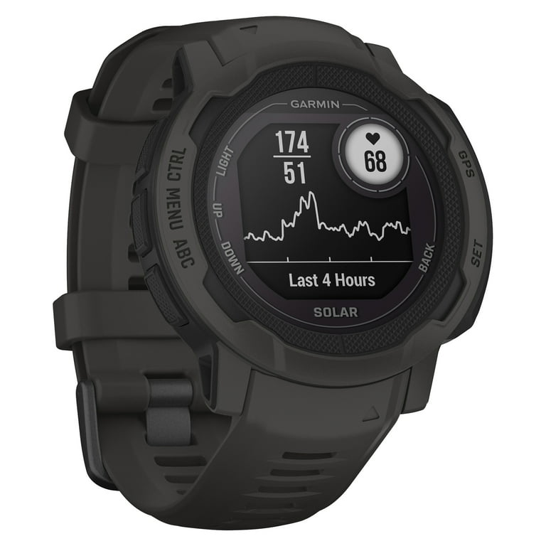 Garmin Instinct 2 Solar, GPS Outdoor Watch, Solar Charging Capabilities, Multi-GNSS Support, Traceback Routing, Graphite Garmin Instinct 2 Solar, GPS Outdoor Watch, Solar Charging Capabilities, Multi-GNSS Support, Traceback Routing, Graphite