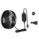 thumbnail image 2 of Ventilador de refrigeración USB para coche, soporte para reposacabezas del asiento trasero, universal, 3 velocidades, ajustable Negro, 2 of 9