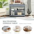 thumbnail image 6 of Console Table 3-Tier with Drawer and Storage Shelves, 6 of 7