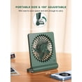 thumbnail image 4 of Ventilador de escritorio Tevelecin, pequeño, 7 pulgadas, 2000 mAh, recargable, USB, 4 of 5