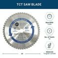 thumbnail image 3 of Benchmark Abrasives 10" TCT Saw Blades, Tungsten Carbide Tipped Circular Metal Cutting Saw Blades for Steel, Stainless Steel, Nickel, Titanium, Ferrous Metals, Steel Pipe (10" 52 Teeth), 3 of 3