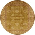 thumbnail image 1 of Ahgly Company Machine Washable Indoor Round Industrial Modern Yellow Area Rugs, 4' Round, 1 of 7