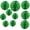 Dark Green, variant on 10 Pack Fruit Green Tissue Paper Honeycomb Balls - 1x12", 1x10", 3x8", 5x6" Hanging Pom Poms for Wedding Birthday Baby Shower Bridal Shower