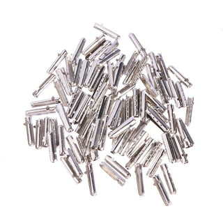 SUPVOX 80 Pcs Shoelace Tip Head, Smooth Replacement Metal Ends Aglet Tips  with Bullet Shaped, For Paracord Shoes Clothes Lace DIY repairing