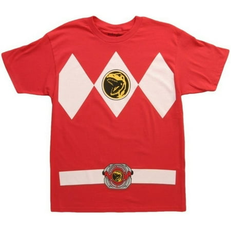 Mighty Morphin Power Rangers Red Ranger Mens T-Shirt | XL